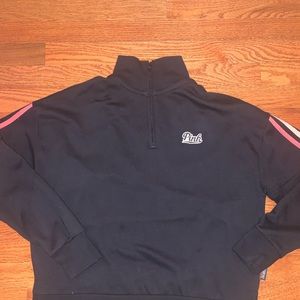 VS PINK QUARTER-ZIP JACKET!